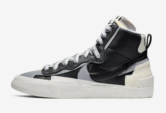 Nike × Sacai Blazer Mid 'Black Grey' (BV0072002)